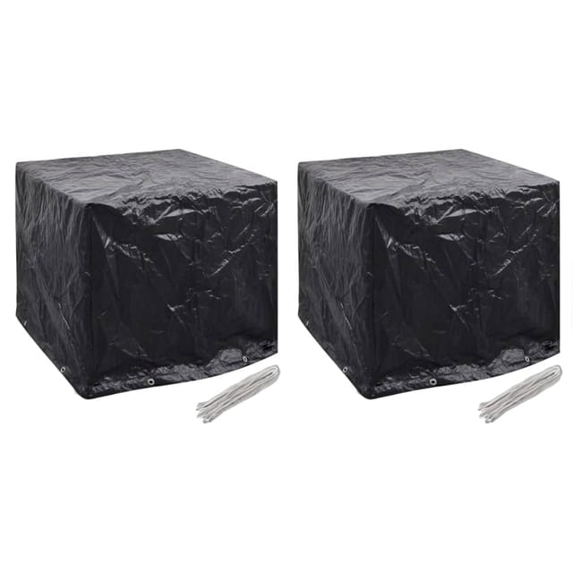 vidaXL Wassertank-Abdeckungen 2 Stk 8 Ösen 116x100x120 cm 279126