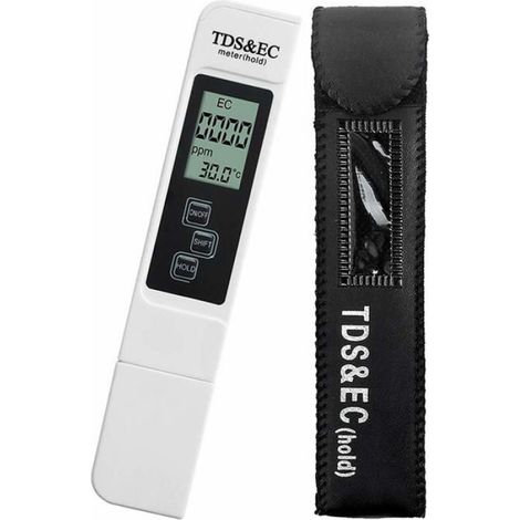 3-in-1 Multifunktions-digitaltester: Misst Tds, Ec Und Temperatur Mit Großem Digitalem Lcd-display – Wasserqualitätsmonitor
