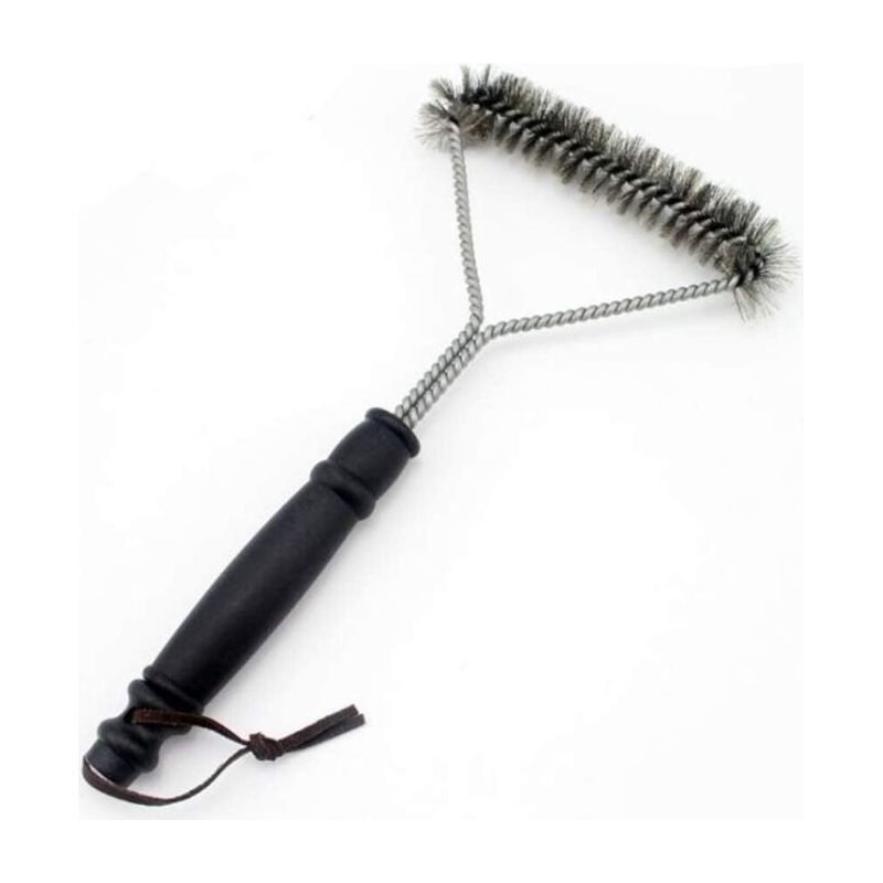 12-zoll-dreieck-grillbürste Aus Edelstahl, Grillreinigungsbürste, Sicher Für Alle Grills, Langlebig Und Effektiv, Ideales Geschenk Für Grillfans