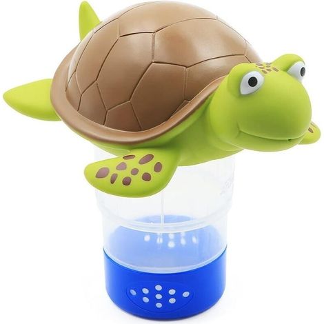 Schwimmender Chlorspender, Chemikalienspender Für Schwimmbäder, Spas, Whirlpools, Verstellbare Schwimmende Ablage, Geeignet Für 7,6 Cm Große Chemikalientabletten (schildkrötenform)