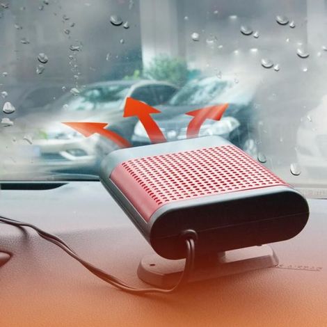 Tragbare Autoheizung, Heizt Schnell In 30 Sekunden Auf, Enteist Schnell, 12v 150w Keramiklüfter (rot)