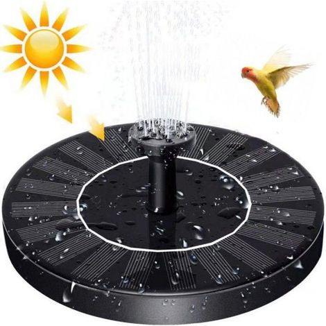 Solarbetriebener Vogeltränkenbrunnen, Solarbrunnen Mit Mehreren Düsen, 1,4-w-solarwasserpumpe, Geeignet Für Gärten