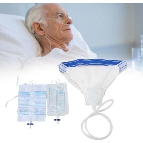 Urinierhilfe – Silikon-urinauffangbehälter – 2 Stück – 1000 Ml Und 2000 Ml – Für Männer