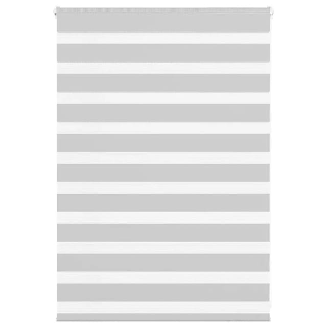 vidaXL Doppelrollo Hellgrau 95x100 cm Stoffbreite 90,9 cm Polyester 4014416