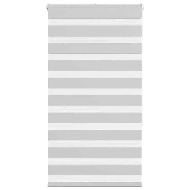 vidaXL Doppelrollo Hellgrau 90x150 cm Stoffbreite 85,9 cm Polyester 4014441