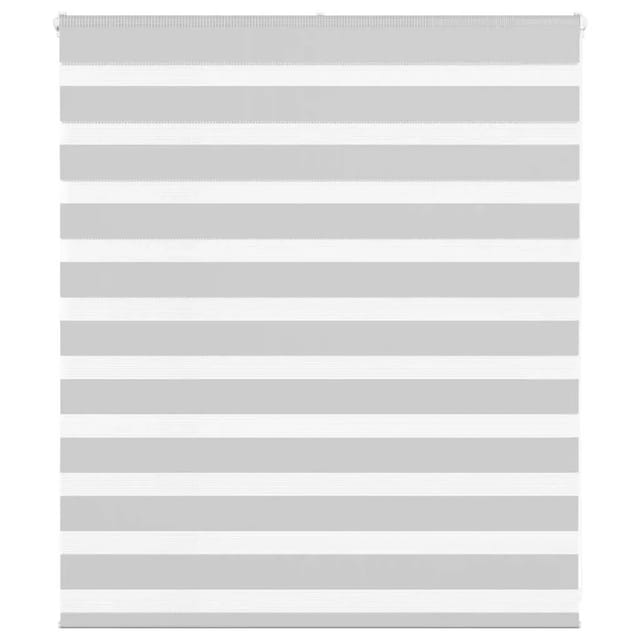 vidaXL Doppelrollo Hellgrau 125x100 cm Stoffbreite 120,9 cm Polyester 4014422