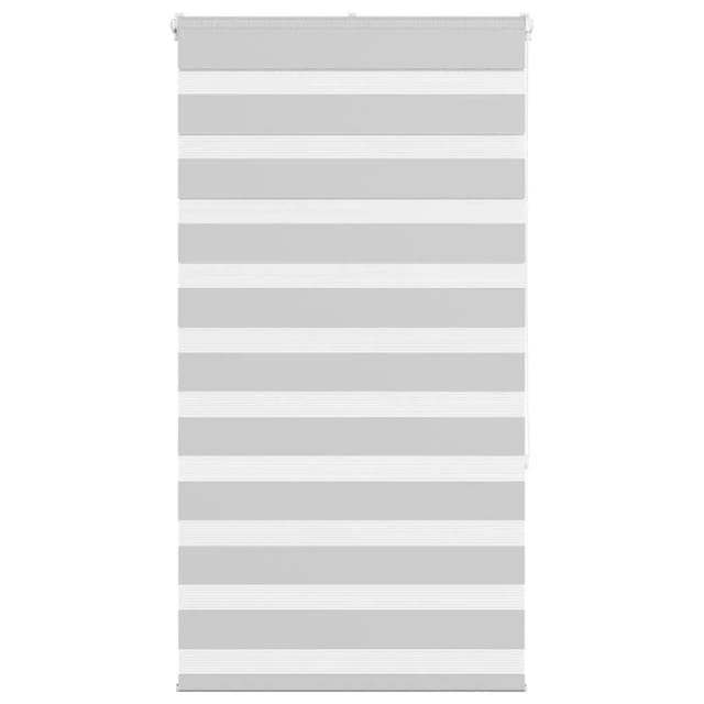 vidaXL Doppelrollo Hellgrau 85x150 cm Stoffbreite 80,9 cm Polyester 4014440