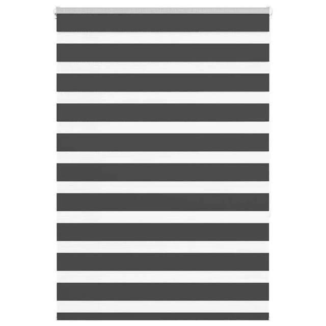 vidaXL Doppelrollo Schwarz 100x150 cm Stoffbreite 95,9 cm Polyester 4014235