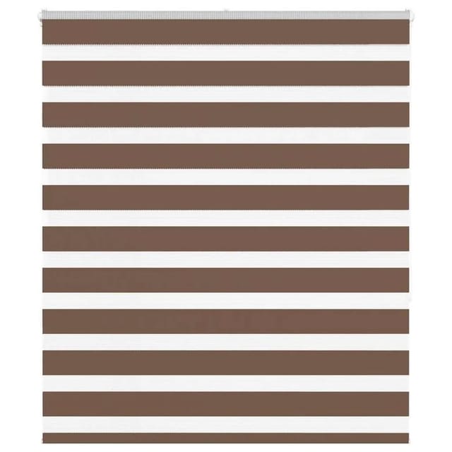vidaXL Doppelrollo Braun 125x150 cm Stoffbreite 120,9 cm Polyester 4014344
