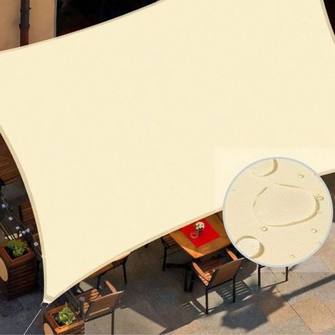 3x4 Terrassen-sonnensegel, Garten- Und Terrassenmarkise Mit Seil, Wasserdicht Und Schützend
