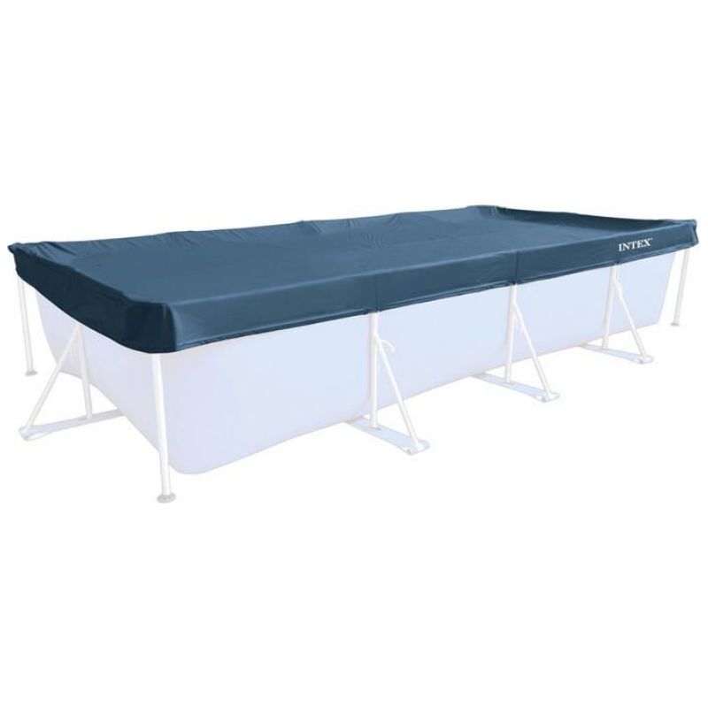 1 Rechteckige Poolabdeckung 450 X 220 Cm Mit Ablaufsieb Und Befestigungsseil Für Den Hausgebrauch
