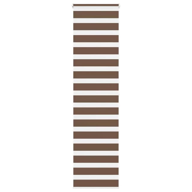 vidaXL Doppelrollo Braun 65x200 cm Stoffbreite 60,9 cm Polyester 4014358