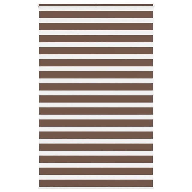 vidaXL Doppelrollo Braun 145x200 cm Stoffbreite 140,9 cm Polyester 4014374