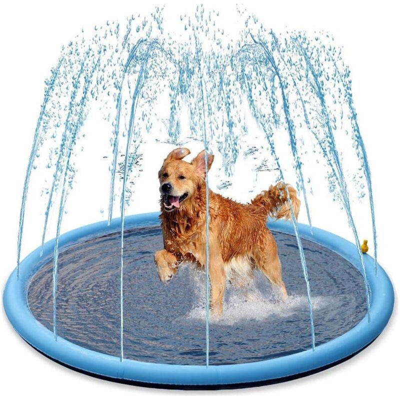 – 150 Cm Hunde-trinkmatte – Kinderbadewanne/pool – Bpa-freies, Rutschfestes Pvc – 0,45 Mm Dick Für Zusätzliche Haltbarkeit