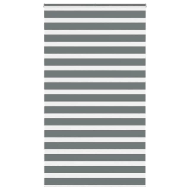 vidaXL Doppelrollo Dunkelgrau 125x230 cm Stoffbreite 120,9 cm Polyester 4014188