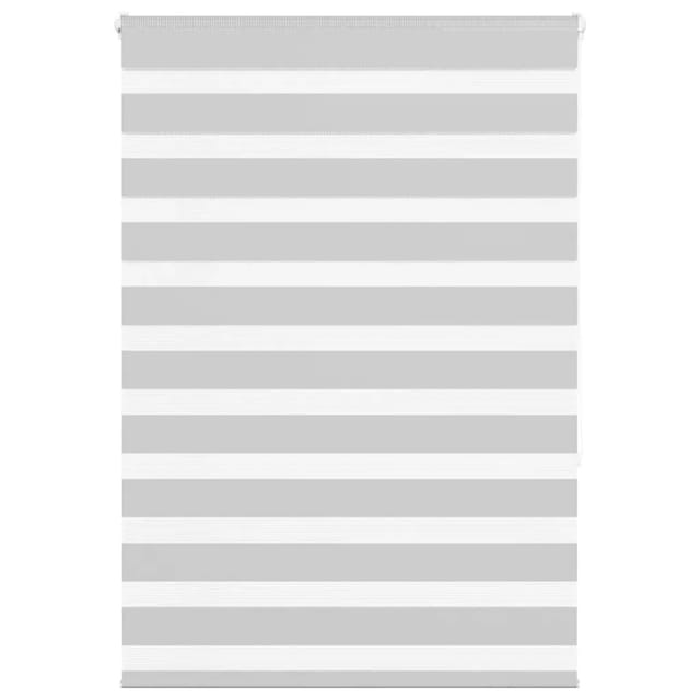 vidaXL Doppelrollo Hellgrau 115x150 cm Stoffbreite 110,9 cm Polyester 4014446