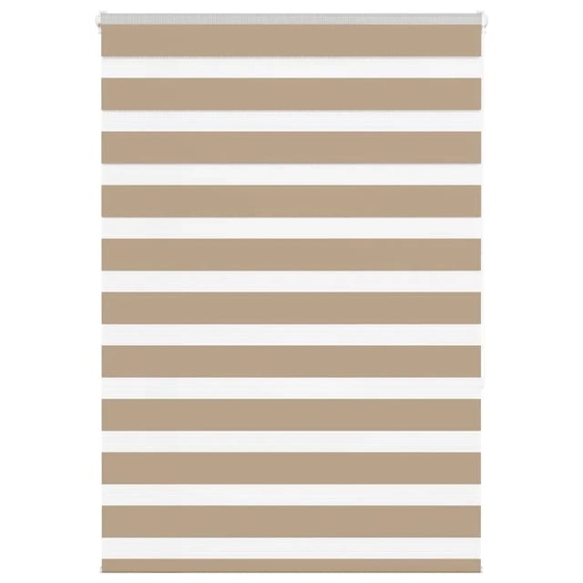 vidaXL Doppelrollo Sandbraun 110x150 cm Stoffbreite 105,9 cm Polyester 4014549