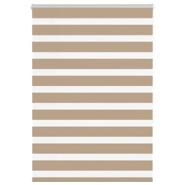 vidaXL Doppelrollo Sandbraun 105x150 cm Stoffbreite 100,9 cm Polyester 4014548