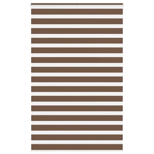 vidaXL Doppelrollo Braun 140x200 cm Stoffbreite 135,9 cm Polyester 4014373