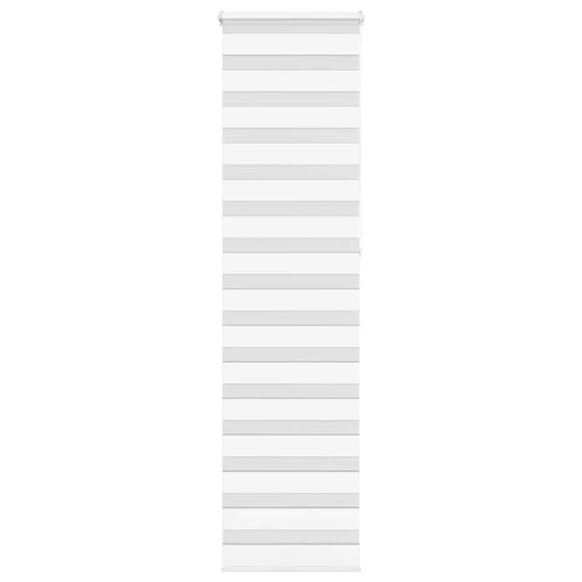 vidaXL Doppelrollo Weiß 65x230 cm Stoffbreite 60,9 cm Polyester 4014800