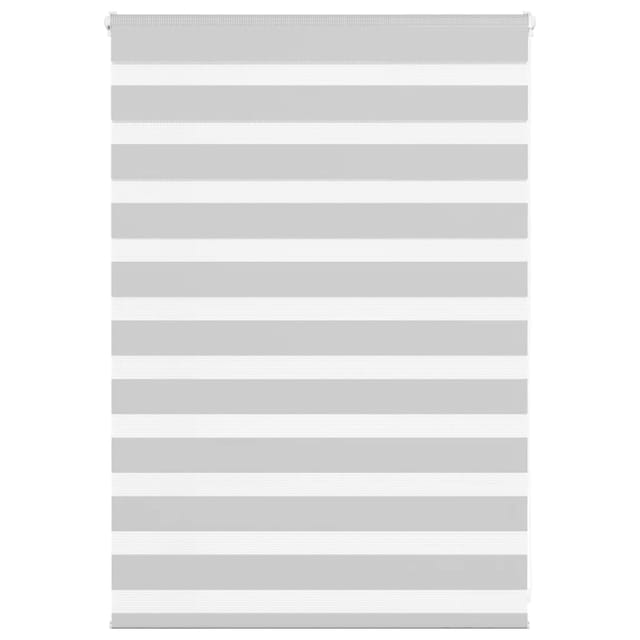 vidaXL Doppelrollo Hellgrau 115x100 cm Stoffbreite 110,9 cm Polyester 4014420