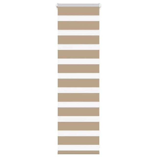vidaXL Doppelrollo Sandbraun 40x100 cm Stoffbreite 35,9 cm Polyester 4014509