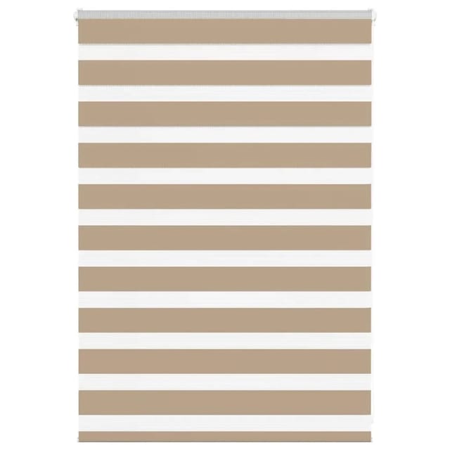 vidaXL Doppelrollo Sandbraun 105x100 cm Stoffbreite 100,9 cm Polyester 4014522