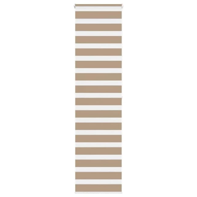 vidaXL Doppelrollo Sandbraun 55x200 cm Stoffbreite 50,9 cm Polyester 4014564