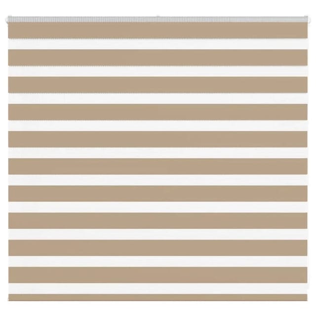 vidaXL Doppelrollo Sandbraun 165x100 cm Stoffbreite 160,9 cm Polyester 4014534