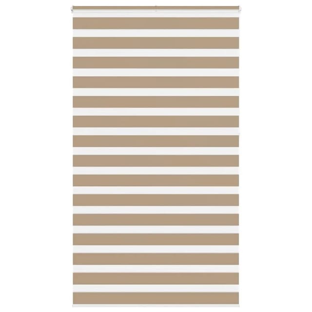 vidaXL Doppelrollo Sandbraun 125x230 cm Stoffbreite 120,9 cm Polyester 4014604