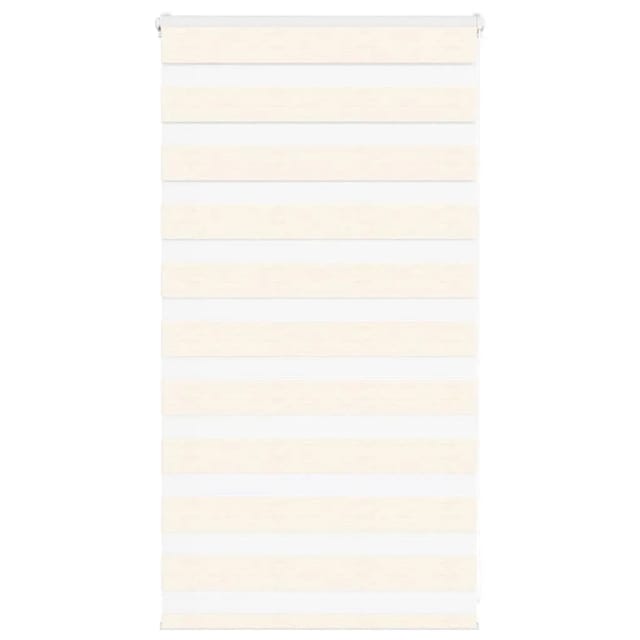 vidaXL Doppelrollo Marmorbeige 80x100 cm Stoffbreite 75,9 cm Polyester 4014621
