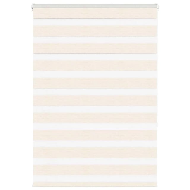 vidaXL Doppelrollo Marmorbeige 95x150 cm Stoffbreite 90,9 cm Polyester 4014650