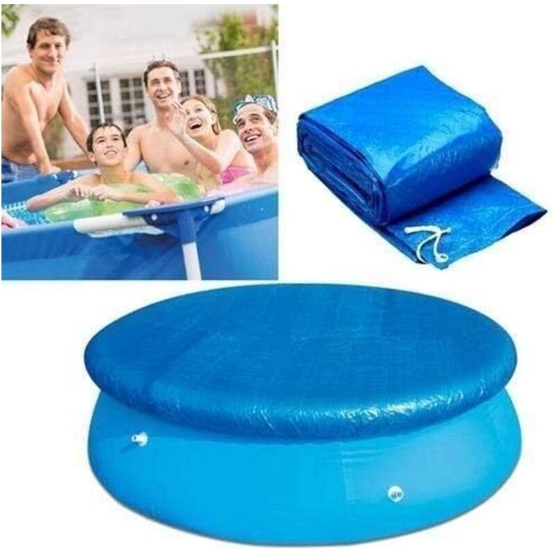 Runde Abdeckung/schutz Für Aufstellpools Mit Seil, Strapazierfähige, Staub- Und Winddichte Abdeckung (geeignet Für 305 Cm Durchmesser)