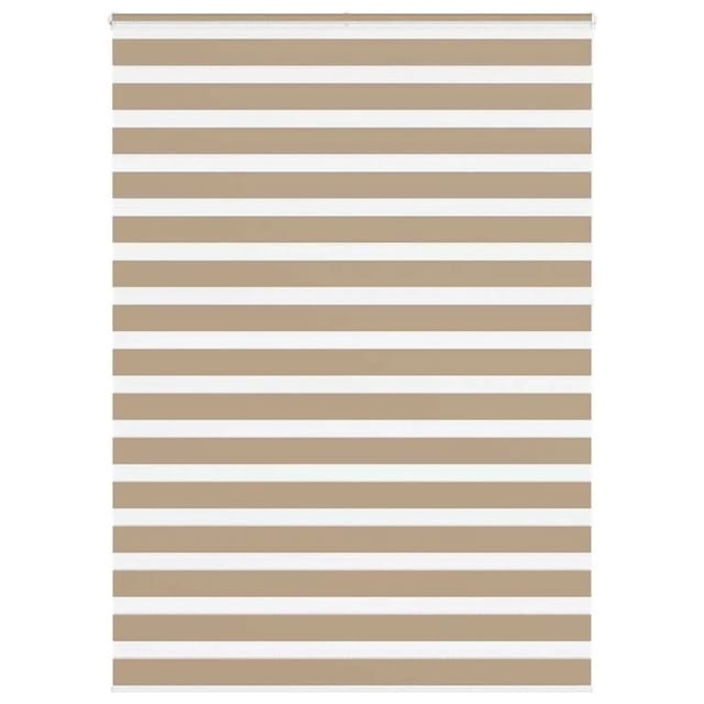 vidaXL Doppelrollo Sandbraun 155x230 cm Stoffbreite 150,9 cm Polyester 4014610