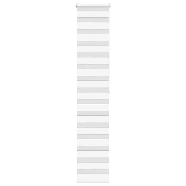 vidaXL Doppelrollo Weiß 45x200 cm Stoffbreite 40,9 cm Polyester 4014770