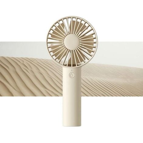 Kompakter Und Tragbarer Mini-ventilator Mit Drei Einstellbaren Geschwindigkeitsstufen Und Usb-akku – Braun