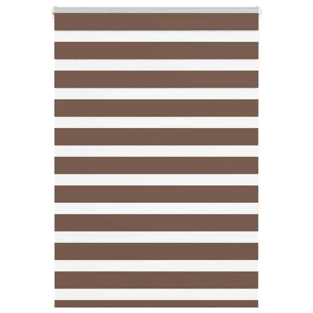 vidaXL Doppelrollo Braun 110x150 cm Stoffbreite 105,9 cm Polyester 4014341