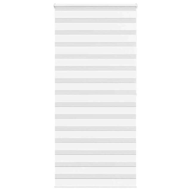 vidaXL Doppelrollo Weiß 95x200 cm Stoffbreite 90,9 cm Polyester 4014780
