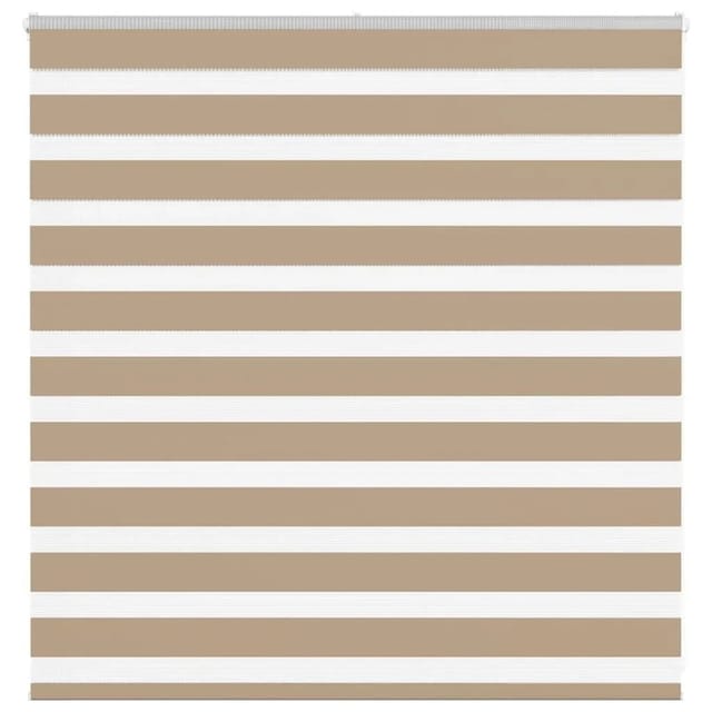 vidaXL Doppelrollo Sandbraun 140x100 cm Stoffbreite 135,9 cm Polyester 4014529