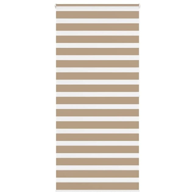 vidaXL Doppelrollo Sandbraun 105x200 cm Stoffbreite 100,9 cm Polyester 4014574
