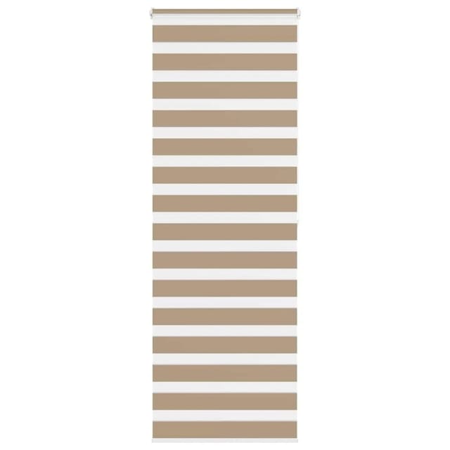 vidaXL Doppelrollo Sandbraun 90x200 cm Stoffbreite 85,9 cm Polyester 4014571