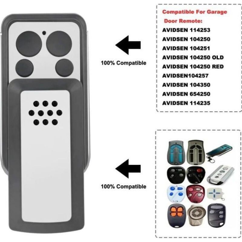 Set Mit 2 Fernbedienungen Für Die Tor- Und Garagentorautomatisierung, Batteriebetrieben