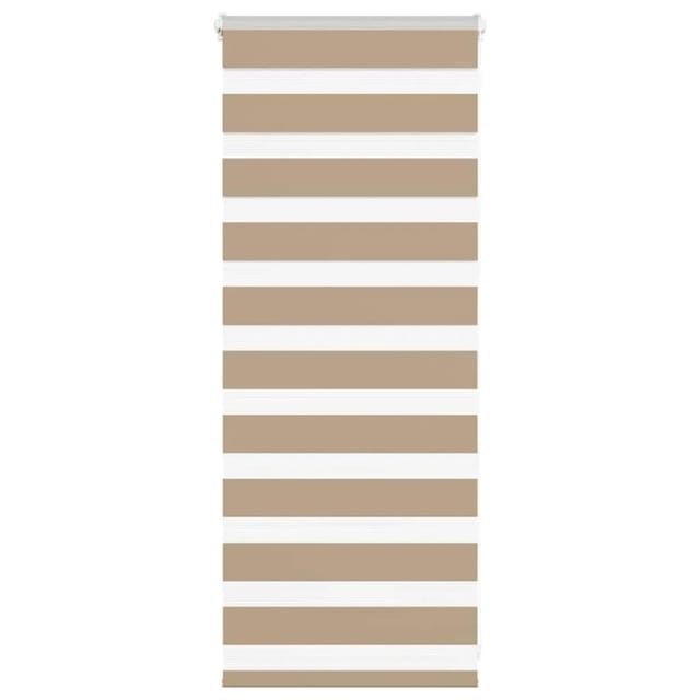 vidaXL Doppelrollo Sandbraun 65x100 cm Stoffbreite 60,9 cm Polyester 4014514