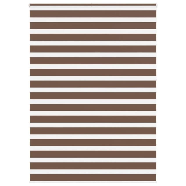 vidaXL Doppelrollo Braun 165x230 cm Stoffbreite 160,9 cm Polyester 4014404