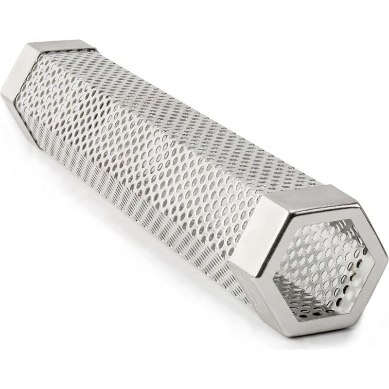 12'' Premium Pellet Smoker Tube Edelstahl Sechseckiger Barbecue-räuchergenerator 5 Stunden Raucherzeugung (kostenpflichtig) Für Extra Rauchiges Aroma Bei Allen Grillgerichten
