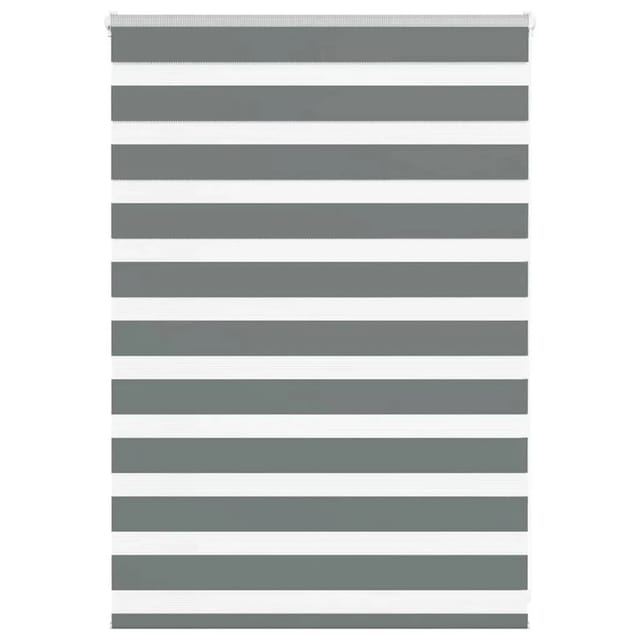 vidaXL Doppelrollo Dunkelgrau 100x100 cm Stoffbreite 95,9 cm Polyester 4014105
