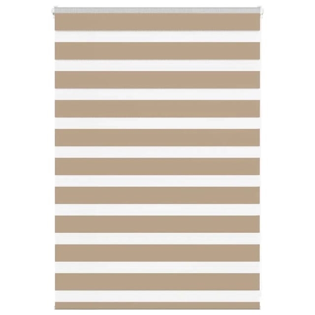 vidaXL Doppelrollo Sandbraun 110x100 cm Stoffbreite 105,9 cm Polyester 4014523
