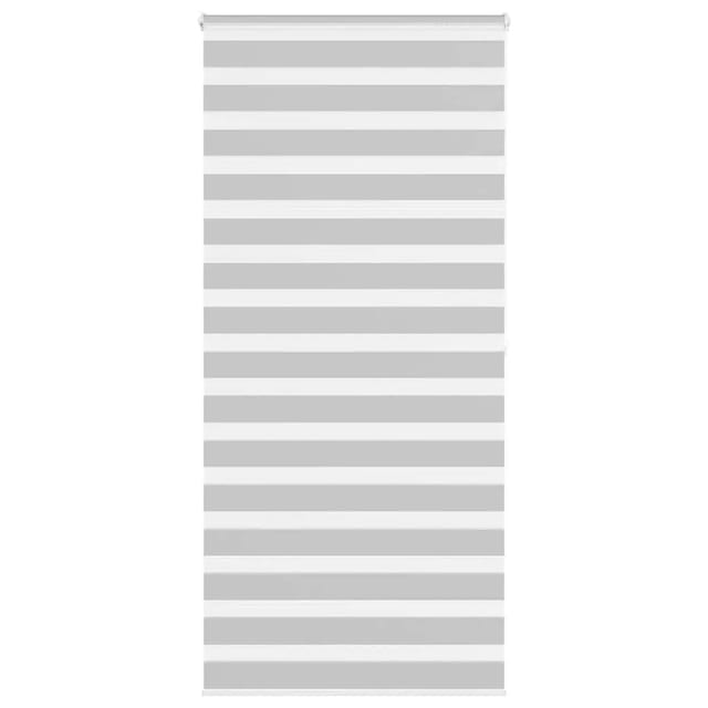 vidaXL Doppelrollo Hellgrau 115x200 cm Stoffbreite 110,9 cm Polyester 4014472