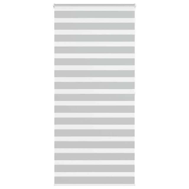 vidaXL Doppelrollo Hellgrau 110x200 cm Stoffbreite 105,9 cm Polyester 4014471