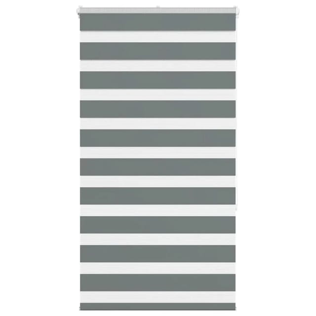 vidaXL Doppelrollo Dunkelgrau 80x150 cm Stoffbreite 75,9 cm Polyester 4014127